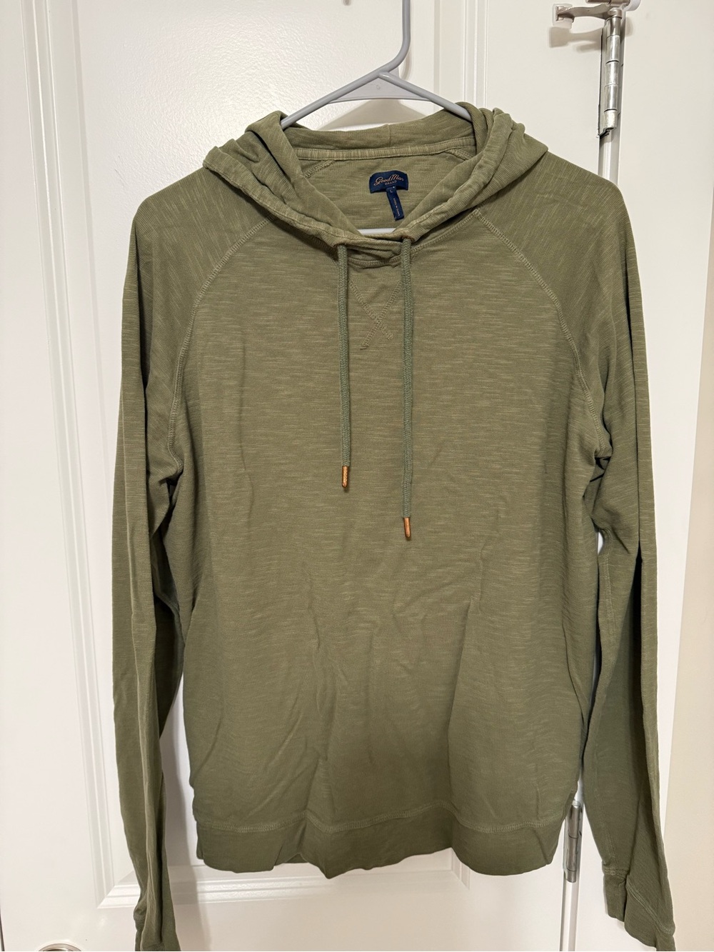 Good Man Brand Olive Hooded Long-Sleeve Pullover